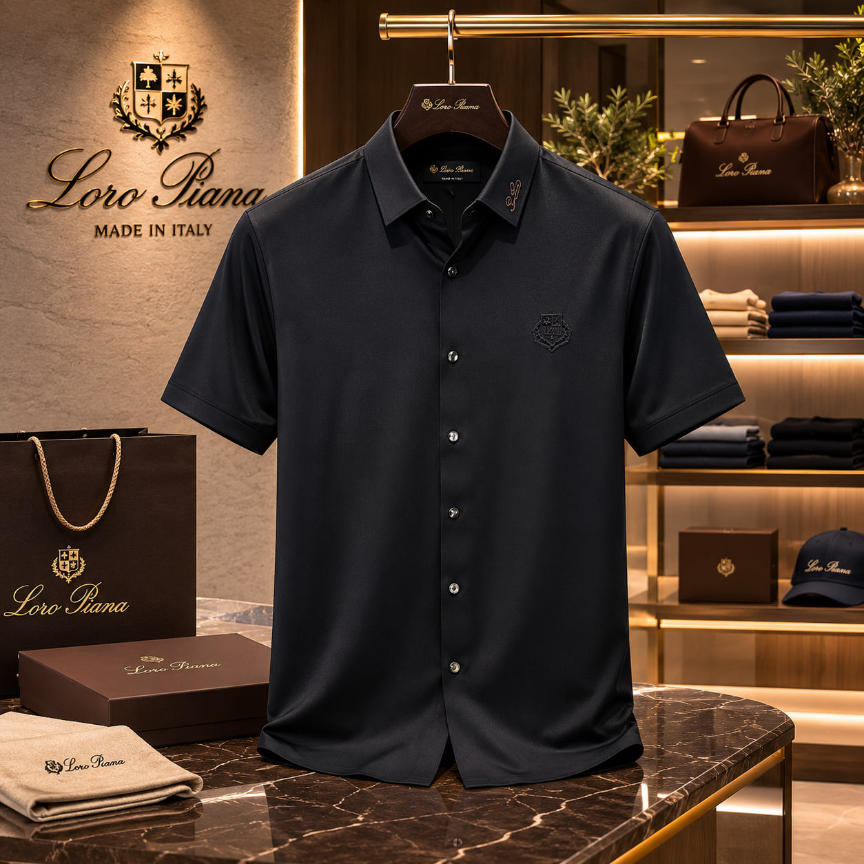 Loro Piana Black Shirt