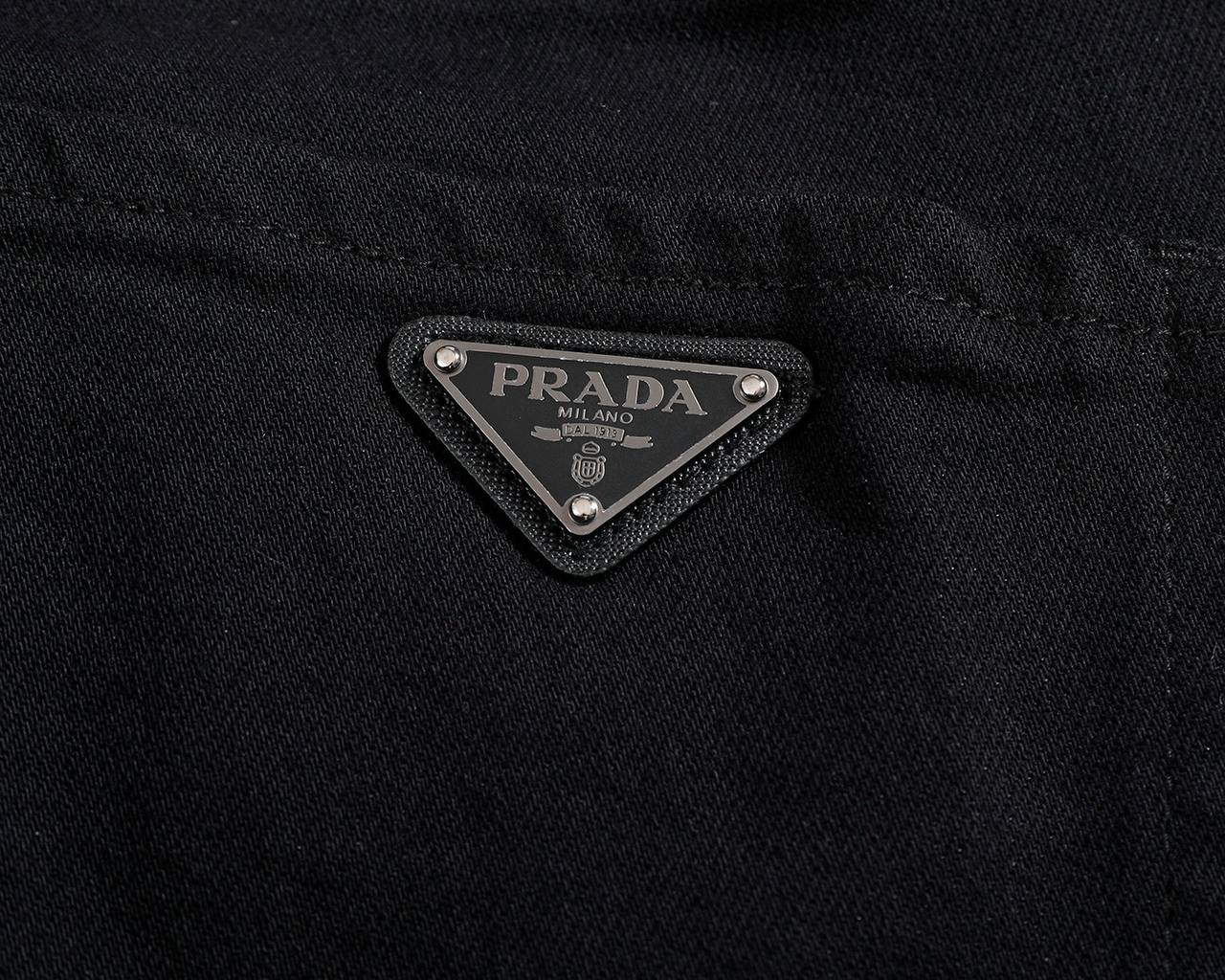 Prada Black Slim Fit Jeans | Premium Stretch Denim & Timeless Luxury