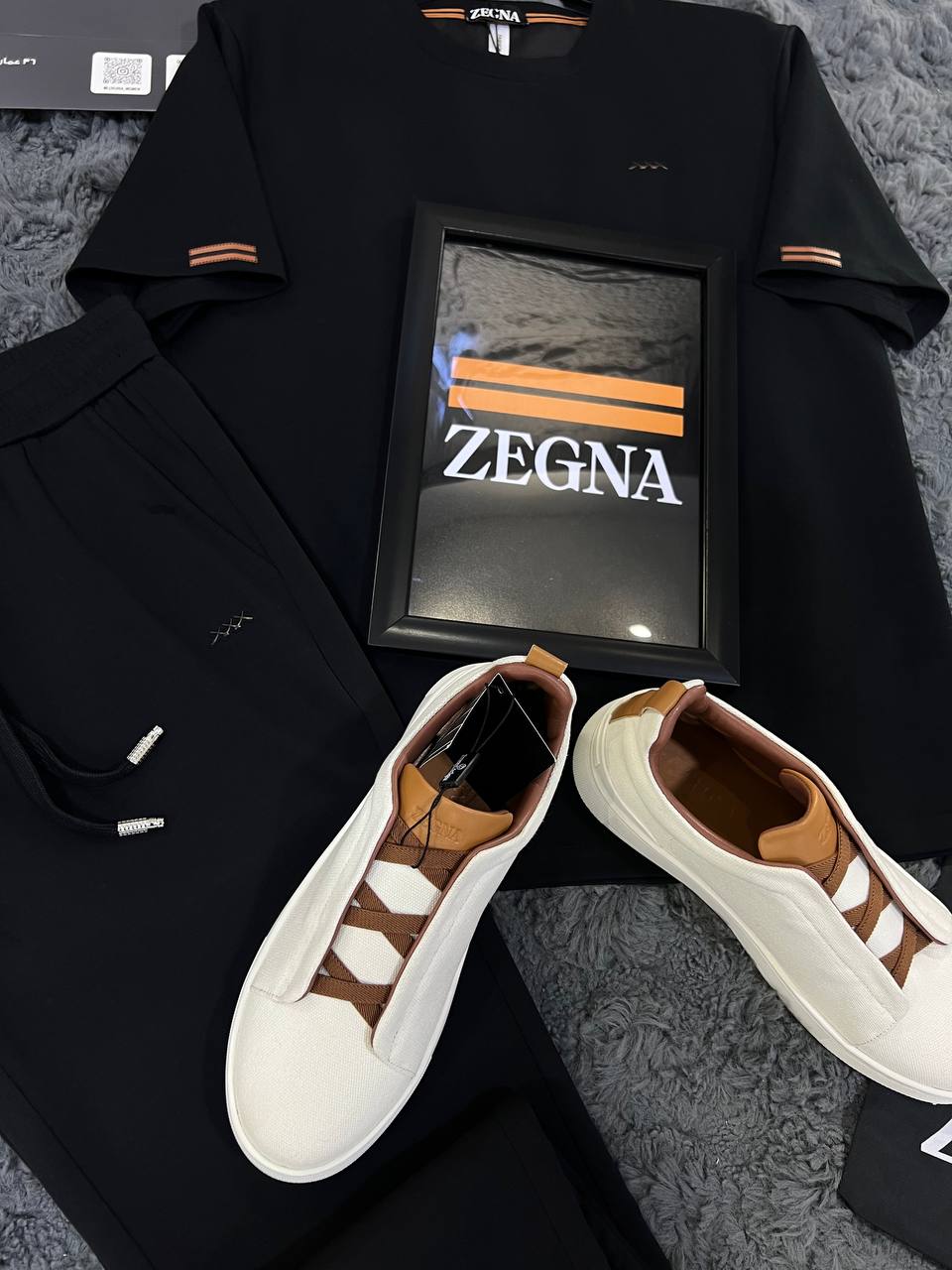 Zegna Luxury Casual Set – Modern Minimal Elegance