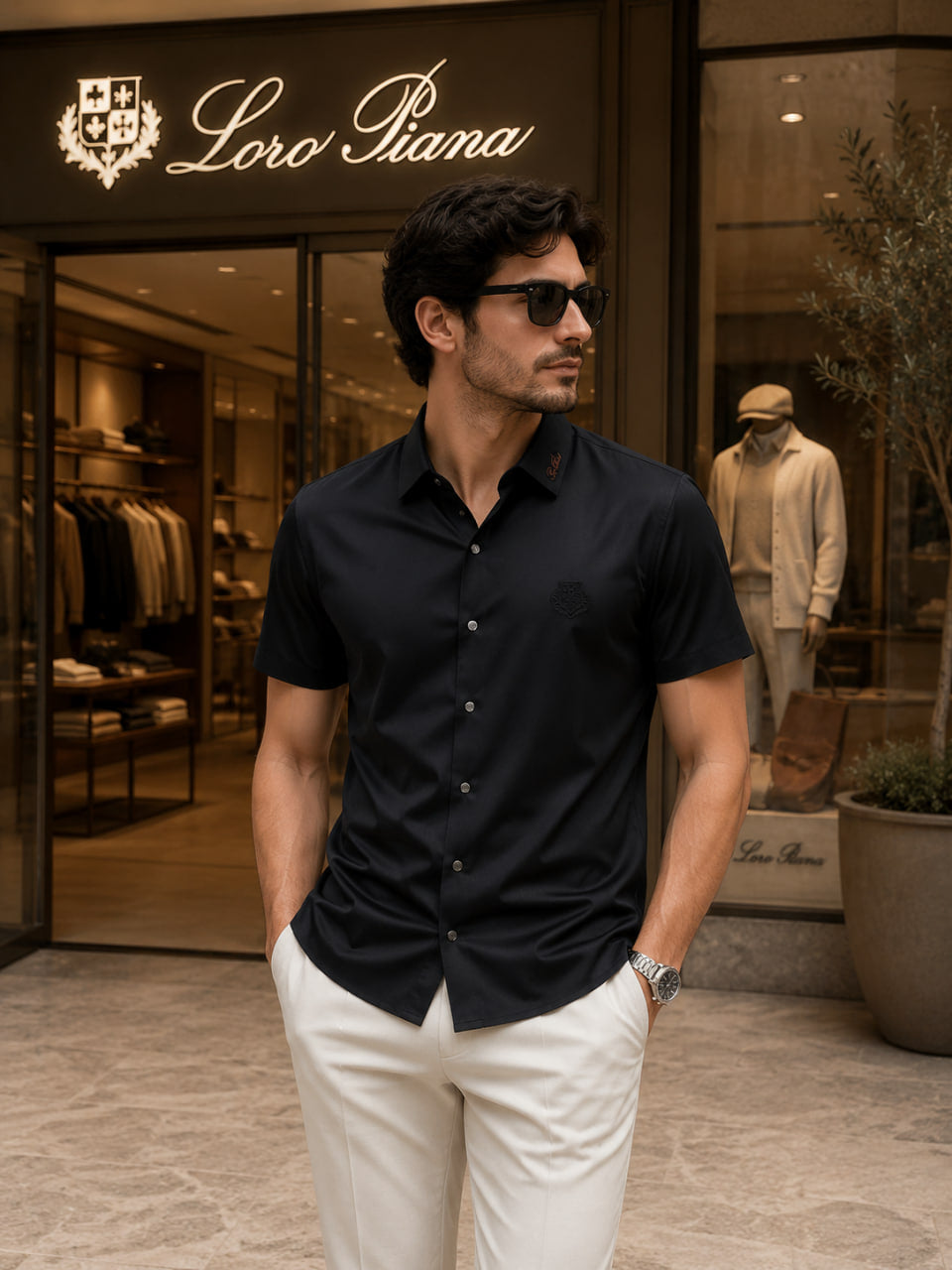 Loro Piana Black Shirt
