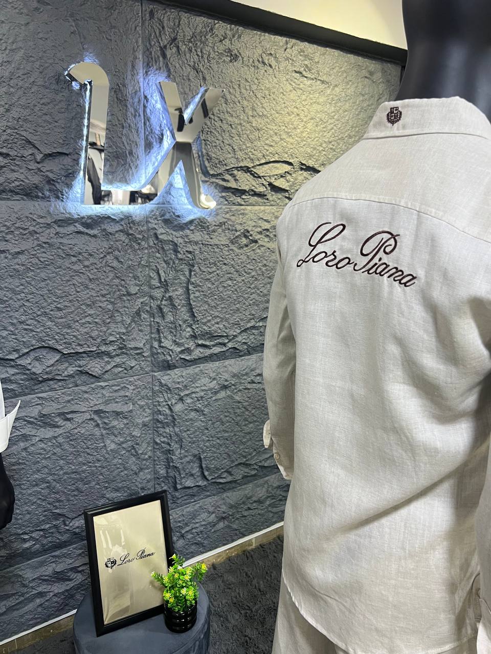 Loro Piana - Beige Linen Long Sleeve Shirt & Drawstring Trousers Set