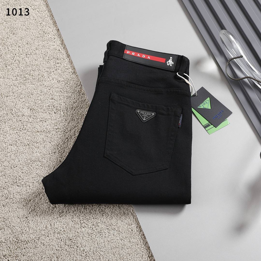 Prada Black Slim Fit Jeans | Premium Stretch Denim & Timeless Luxury