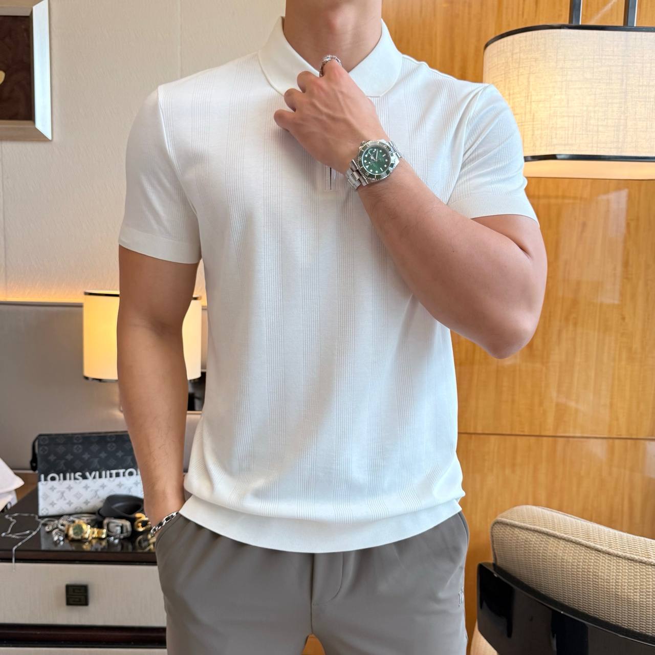 Stefano Ricci Luxury Zip Polo – Modern Italian Sophistication ✨