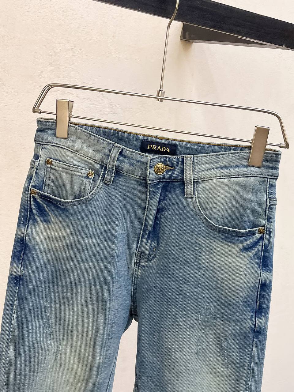 Prada Light Wash Denim Jeans – Ice Blue