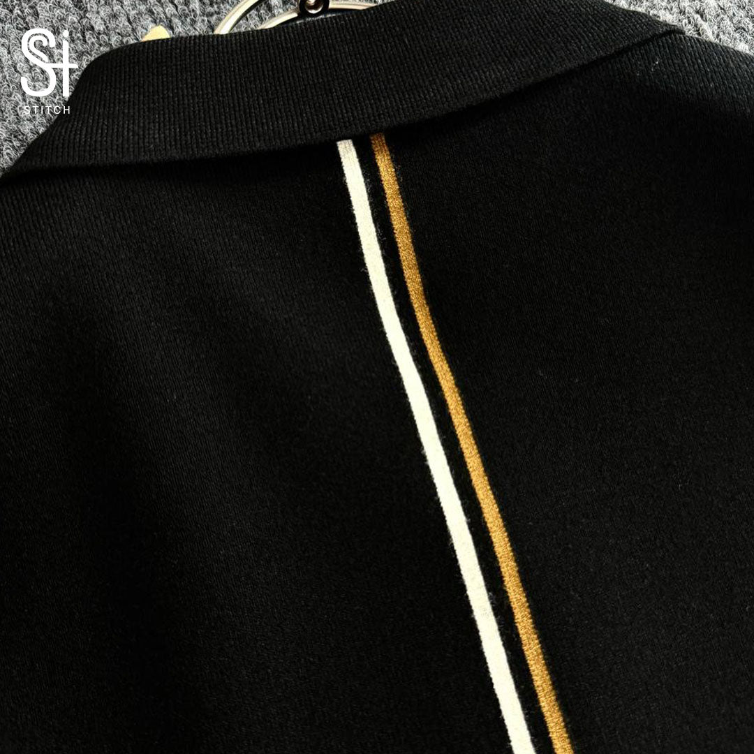 BOSS Black Zip Polo T-Shirt